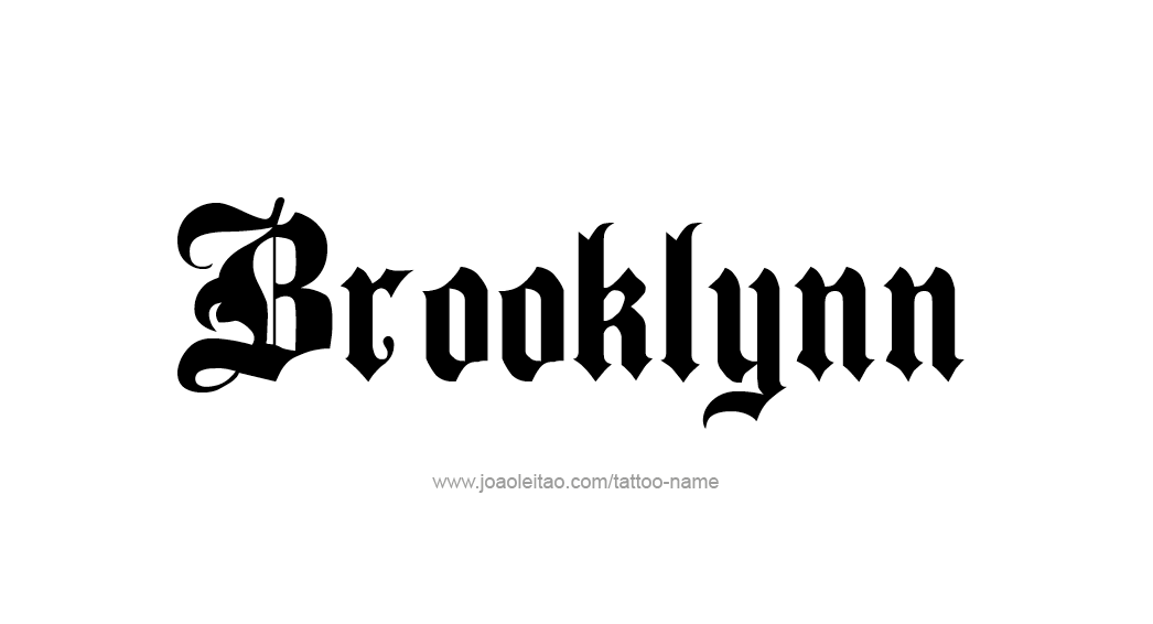 Tattoo Design Name Brooklynn  