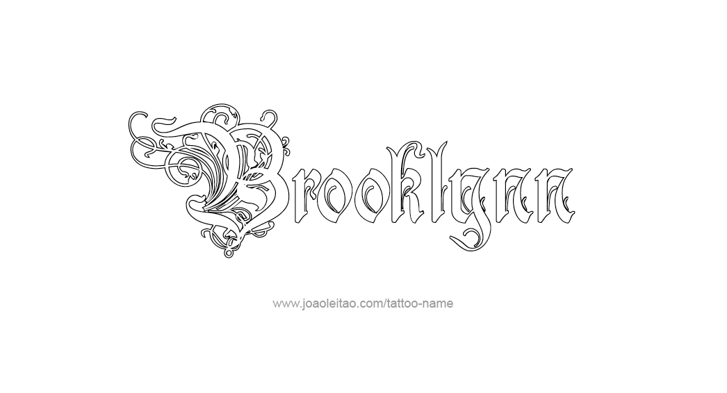 Tattoo Design Name Brooklynn  