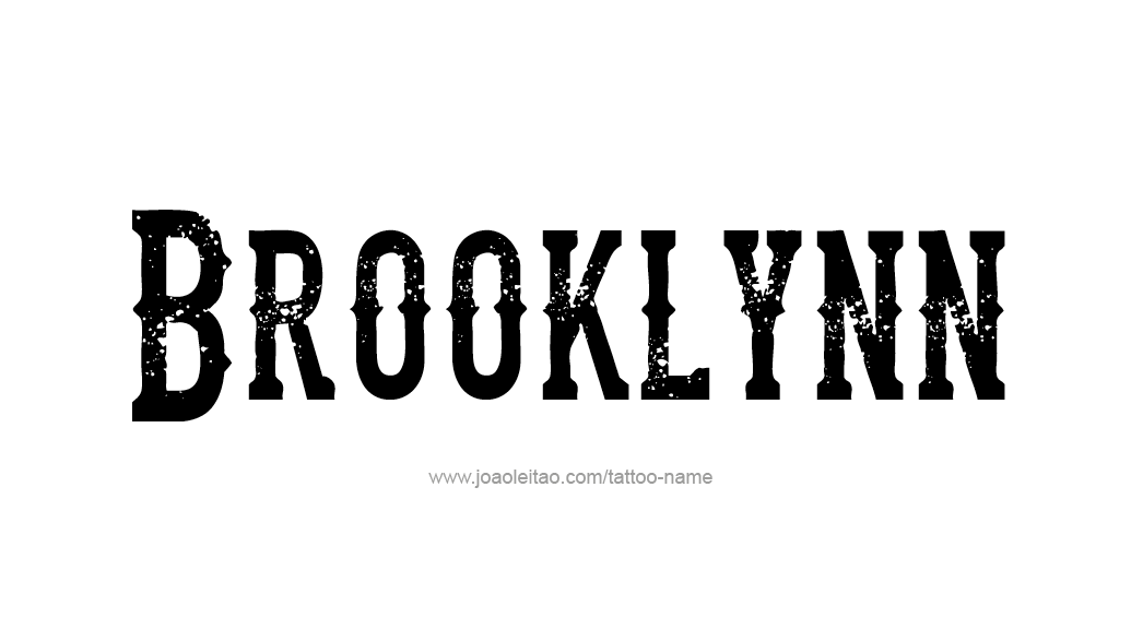 Tattoo Design Name Brooklynn  