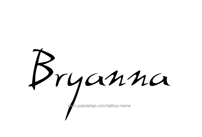 Tattoo Design Name Bryanna  