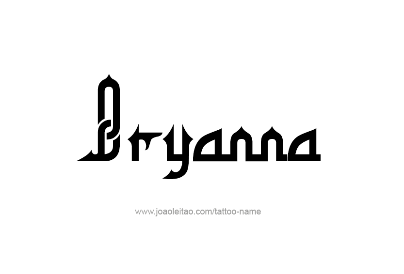 Tattoo Design Name Bryanna  