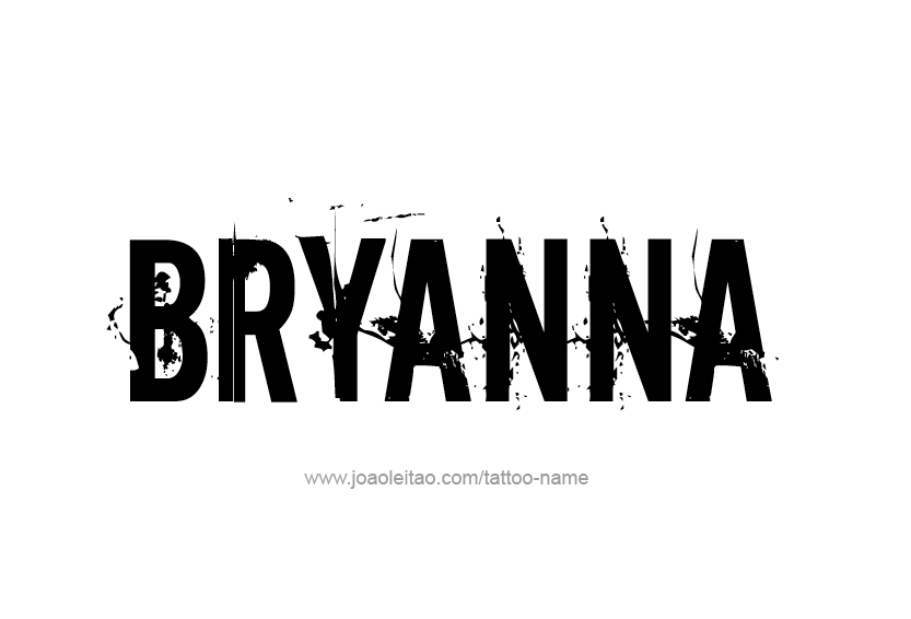 Tattoo Design Name Bryanna  