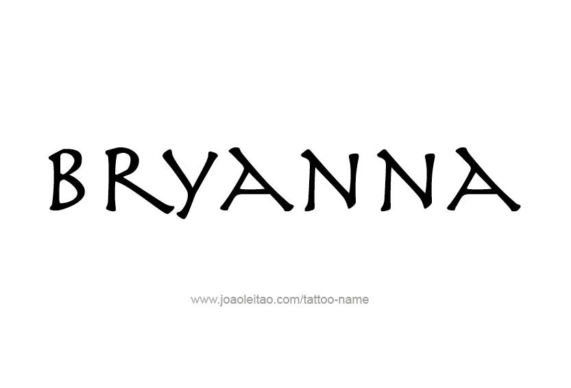 Tattoo Design Name Bryanna  