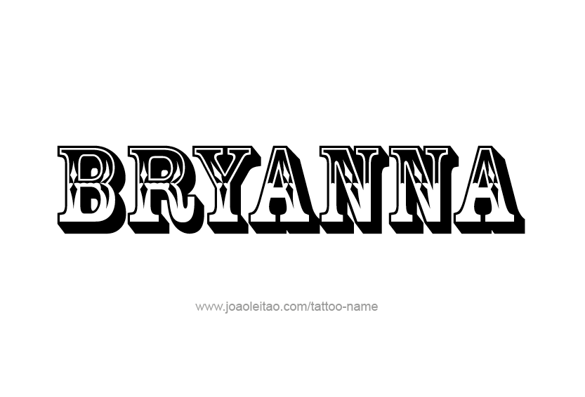 Tattoo Design Name Bryanna  