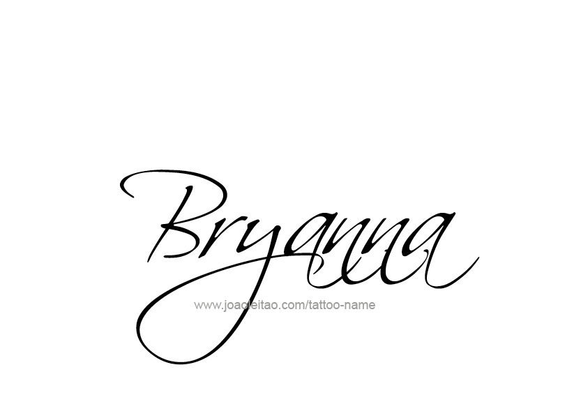 Tattoo Design Name Bryanna  