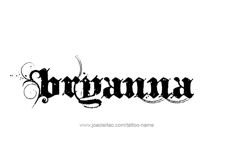 Tattoo Design Name Bryanna  