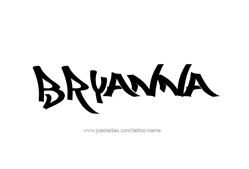 Tattoo Design Name Bryanna  