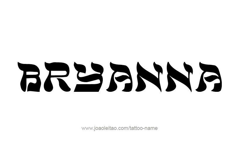 Tattoo Design Name Bryanna  