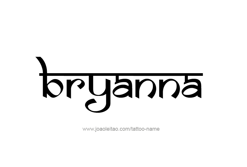 Tattoo Design Name Bryanna  