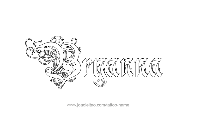 Tattoo Design Name Bryanna  