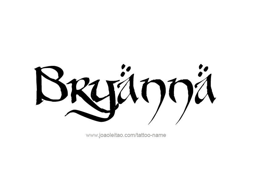 Tattoo Design Name Bryanna  