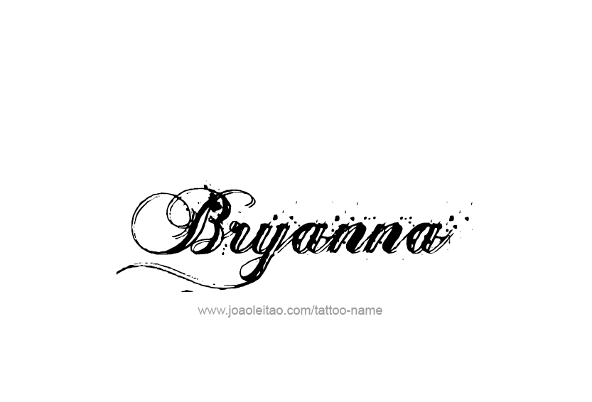 Tattoo Design Name Bryanna  