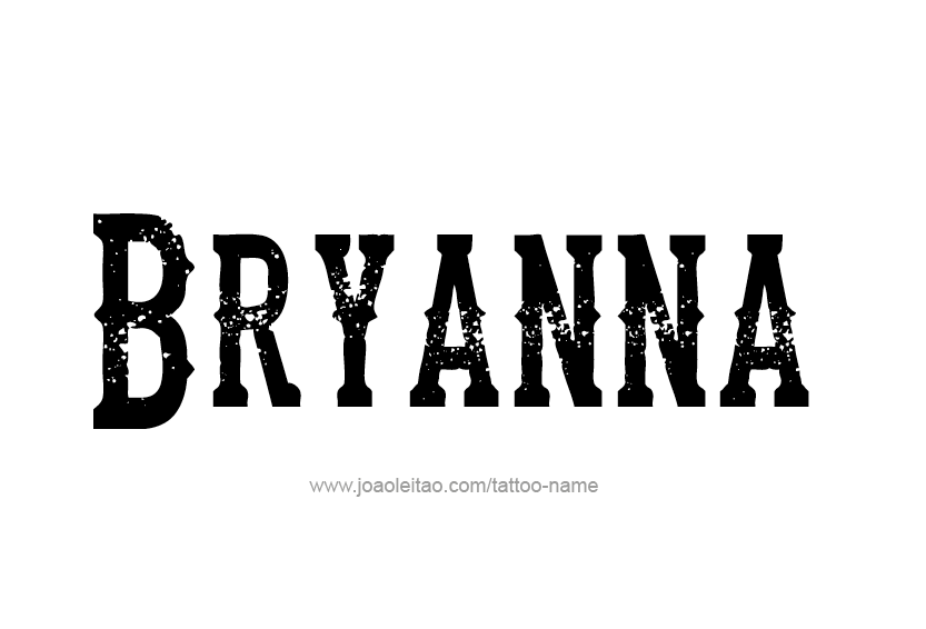 Tattoo Design Name Bryanna  