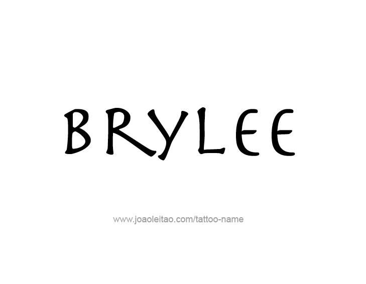 Tattoo Design Name Brylee  