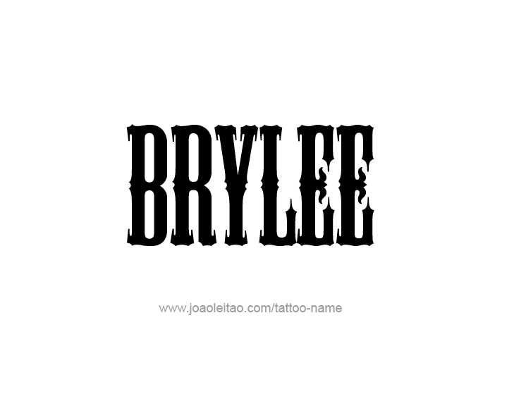 Tattoo Design Name Brylee  