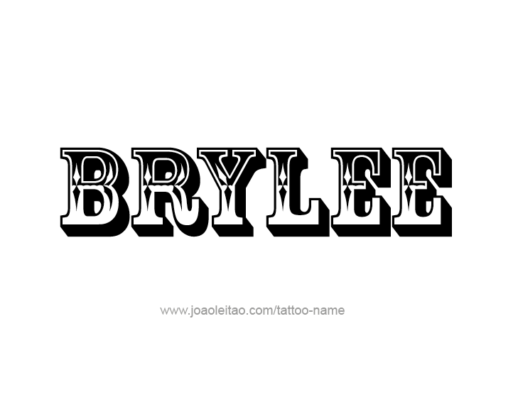 Tattoo Design Name Brylee  