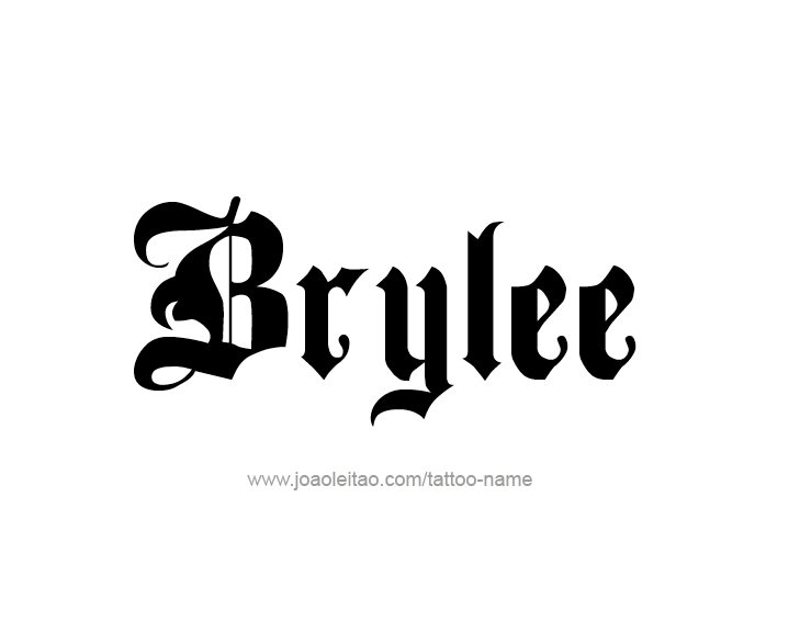 Tattoo Design Name Brylee  