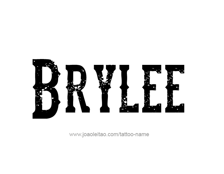 Tattoo Design Name Brylee  