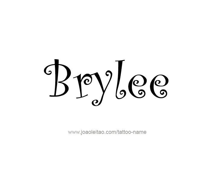 Tattoo Design Name Brylee  