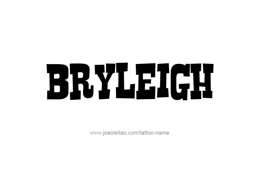 Tattoo Design Name Bryleigh  