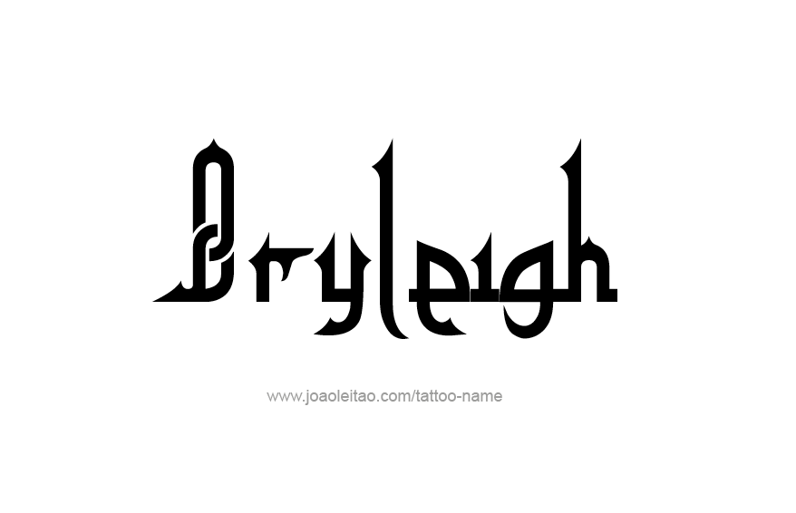 Tattoo Design Name Bryleigh  