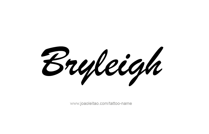 Tattoo Design Name Bryleigh  