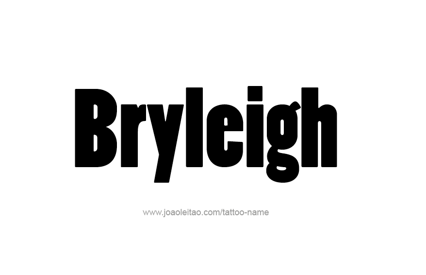 Tattoo Design Name Bryleigh  