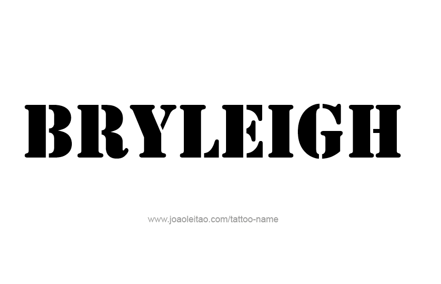 Tattoo Design Name Bryleigh  
