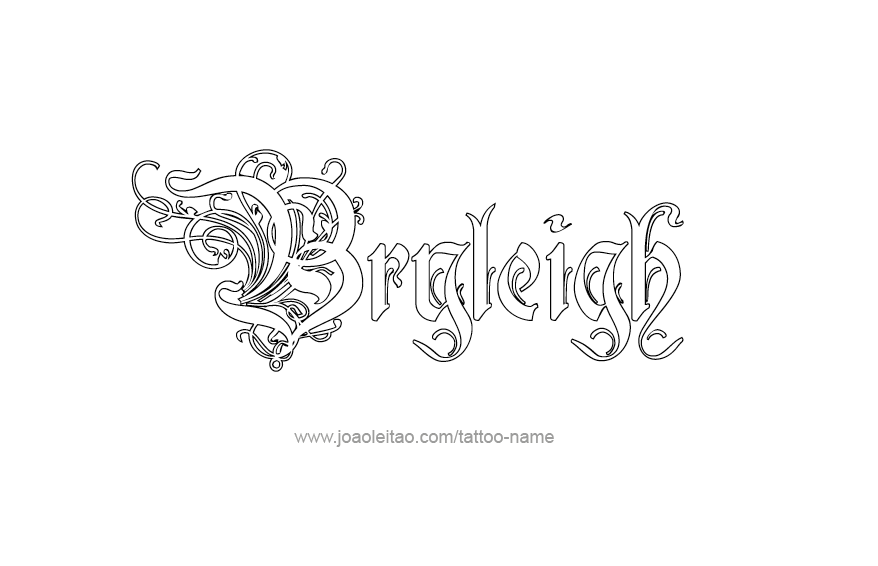 Tattoo Design Name Bryleigh  