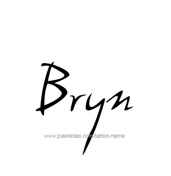 Tattoo Design Name Bryn  