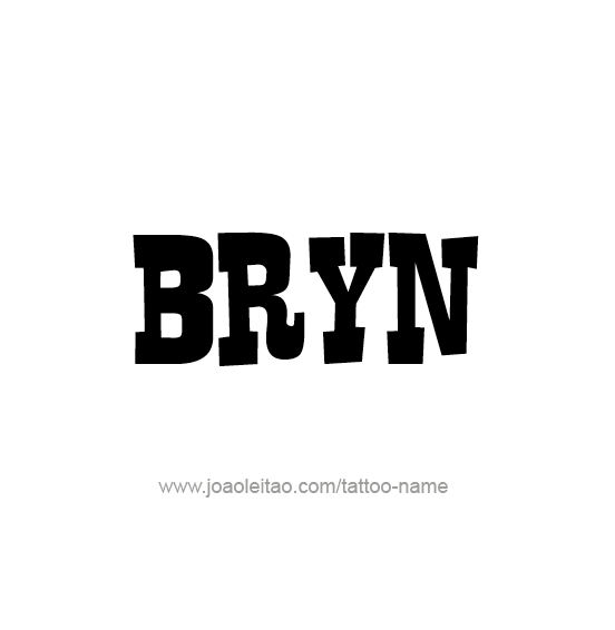 Tattoo Design Name Bryn  