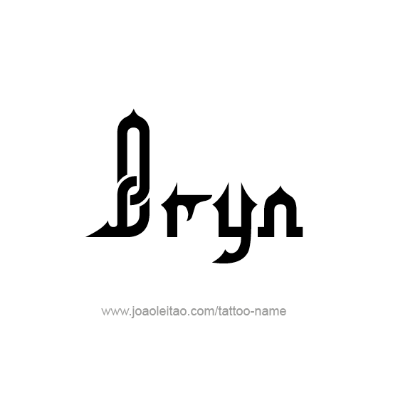 Tattoo Design Name Bryn  