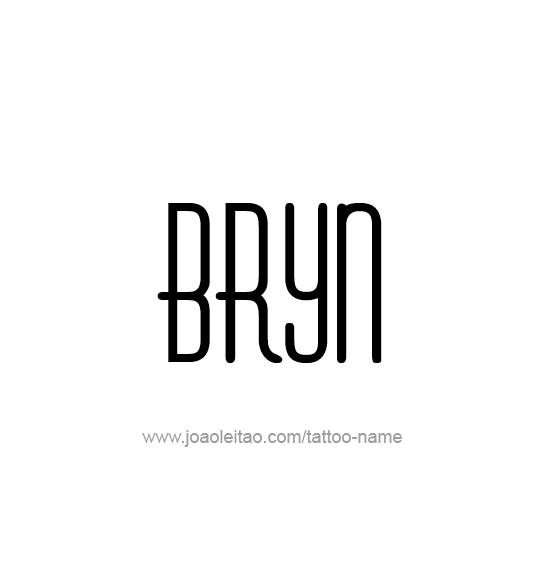 Tattoo Design Name Bryn  