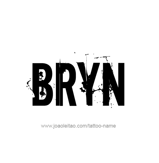 Tattoo Design Name Bryn  