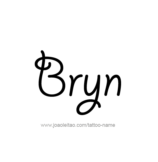 Tattoo Design Name Bryn  