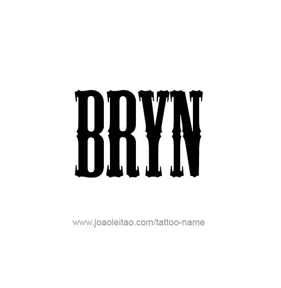 Tattoo Design Name Bryn  