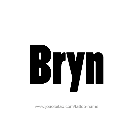 Tattoo Design Name Bryn  