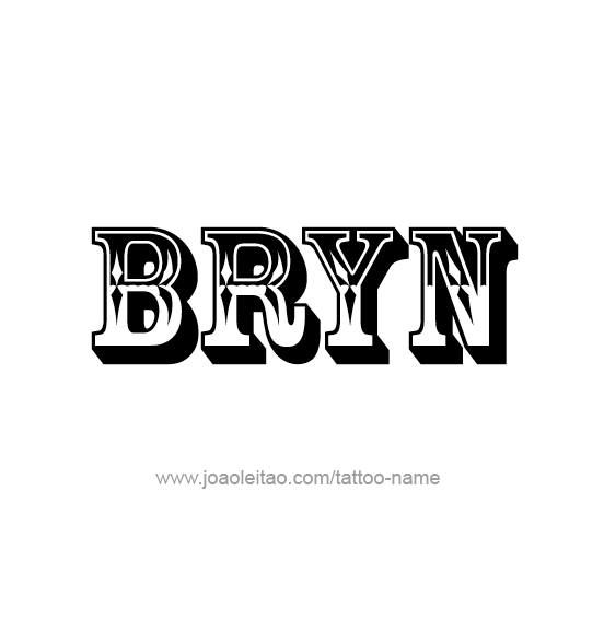 Tattoo Design Name Bryn  