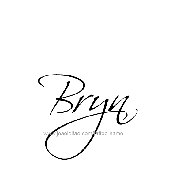 Tattoo Design Name Bryn  