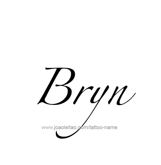 Tattoo Design Name Bryn  