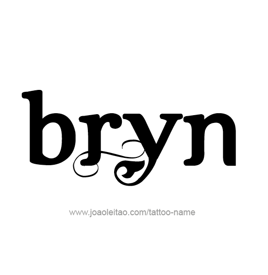 Tattoo Design Name Bryn  