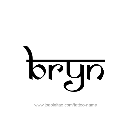 Tattoo Design Name Bryn  