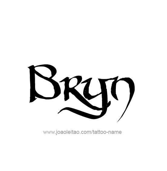 Tattoo Design Name Bryn  