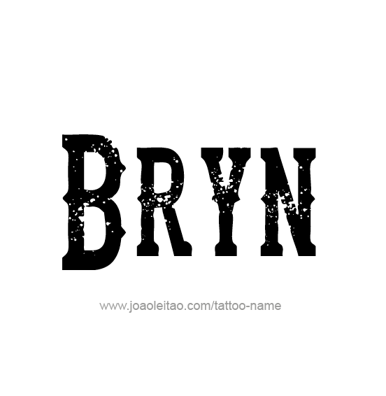 Tattoo Design Name Bryn  