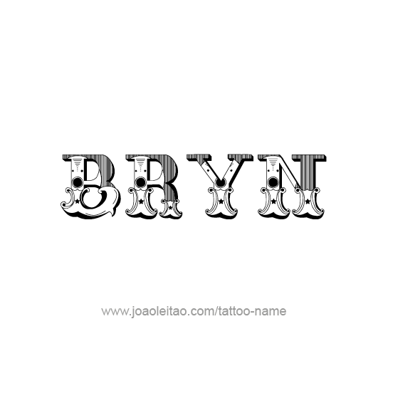 Tattoo Design Name Bryn  