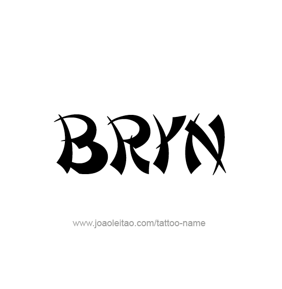 Tattoo Design Name Bryn  