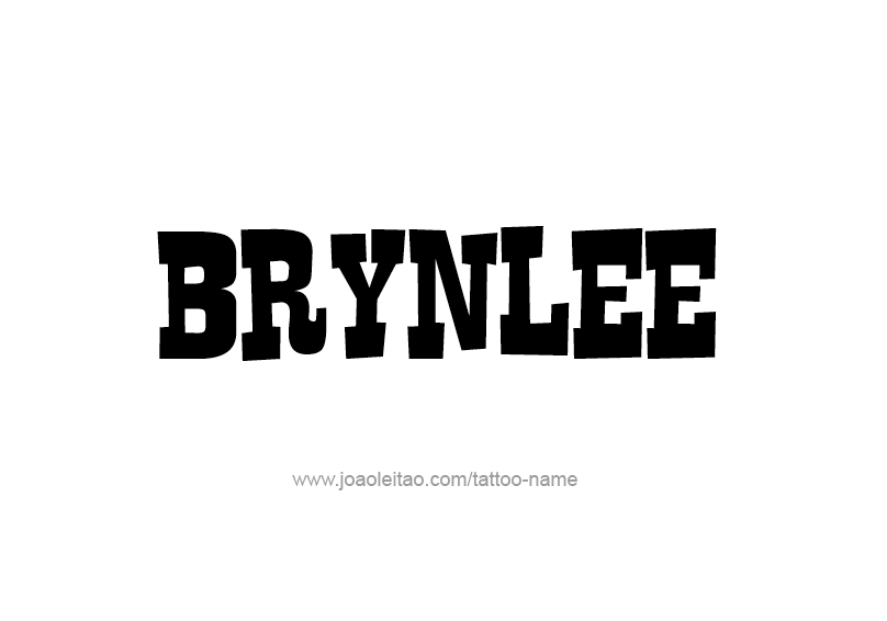 Tattoo Design Name Brynlee  