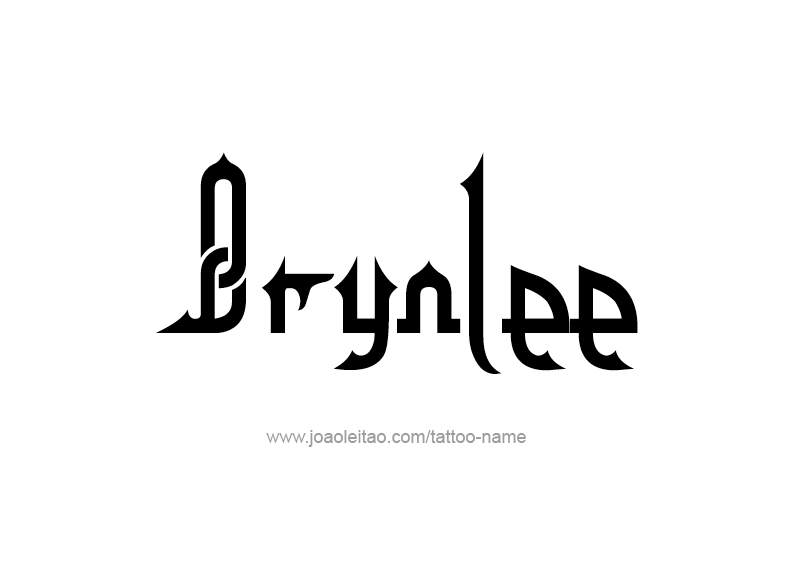 Tattoo Design Name Brynlee  