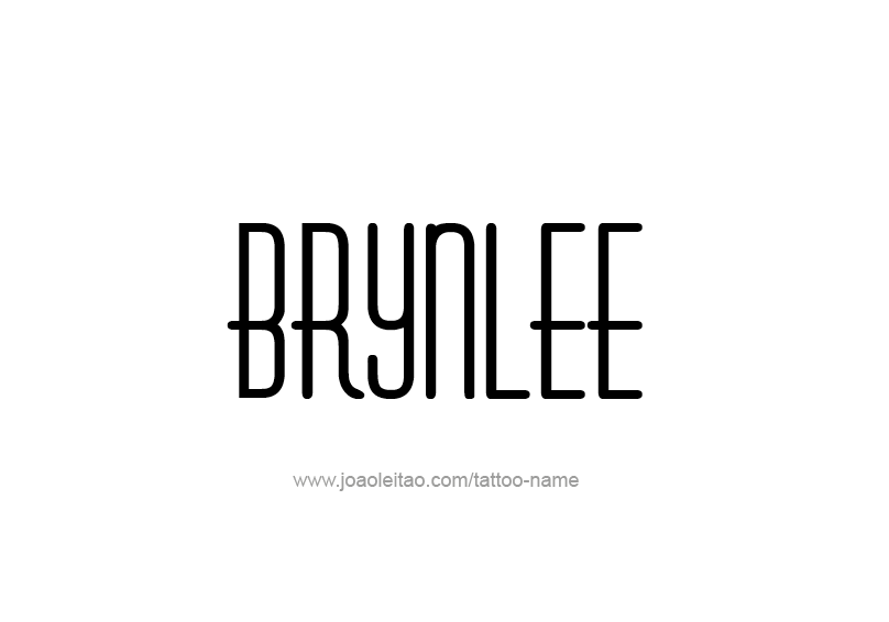 Tattoo Design Name Brynlee  