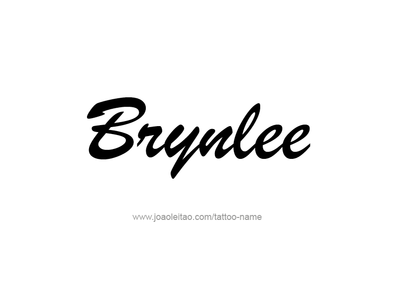 Tattoo Design Name Brynlee  